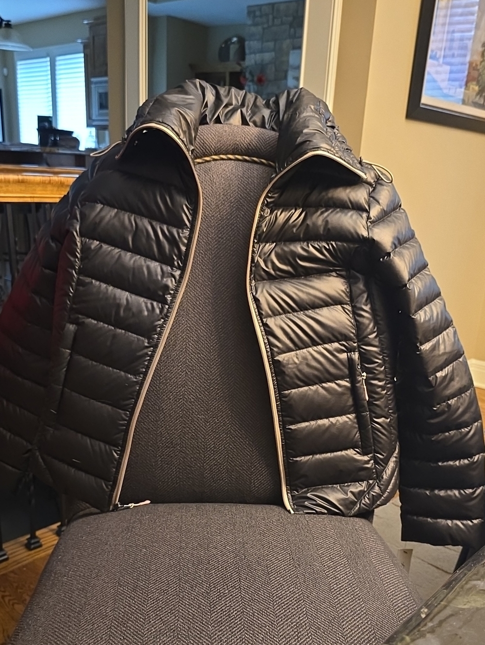 Women's Black Packable Puffer Jacket - Lightweight Warmth, XL